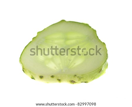 delicious fresh cucumber isolated on a white background