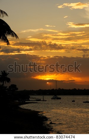 Sunset in French Guyane
