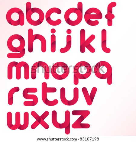 three dimension alphabet set