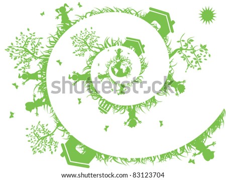 spiral green
