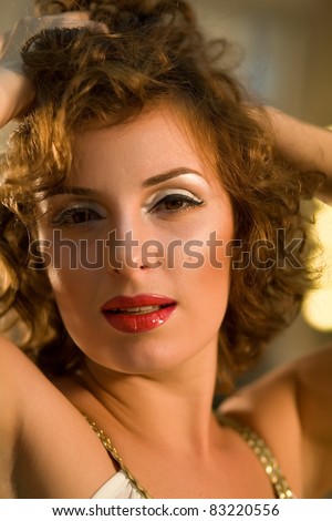  Portrait of a girl with makeup by Marilyn Monroe