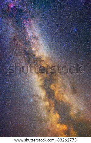 Milky Way galaxy (real photo)