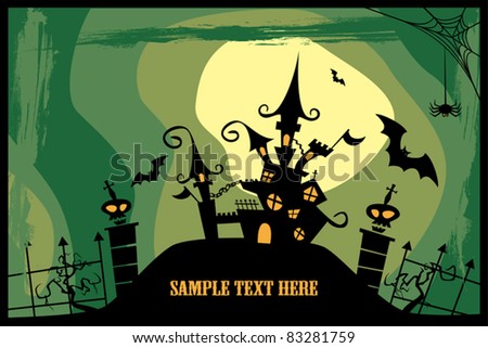 Castle. Halloween image.
