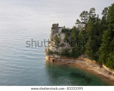 Miner's Castle in Pictured Rocks National Lakeshore in Michigan's Upper Peninsula on Lake Superior.