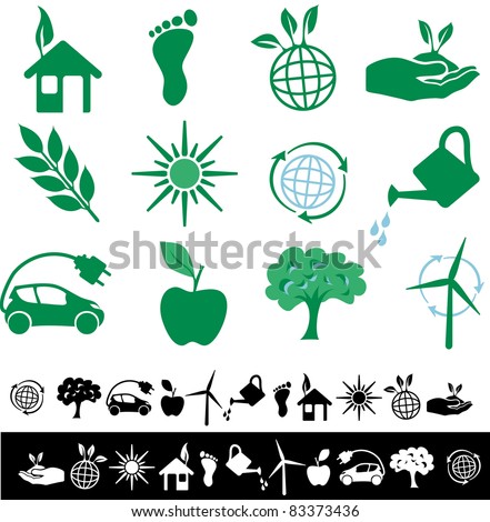 vector simple ecology signs