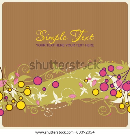 Autumnal background. Vector illustration. Place for your text