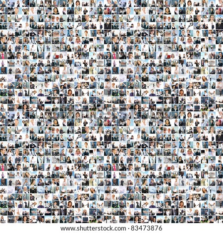 Great business collage made of about 1000 pictures