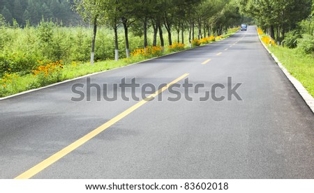 new road in the northeast of china