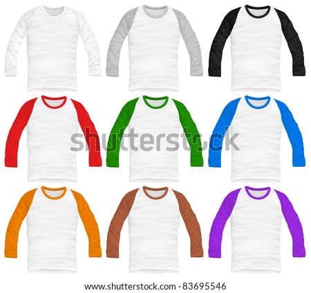 vector baseball shirt design template