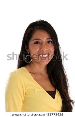 woman set on a white background