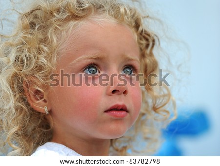 Beautiful blond child