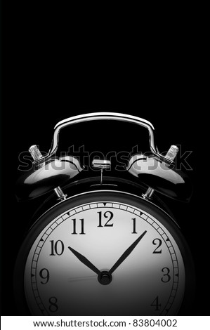 Alarm Clock on black