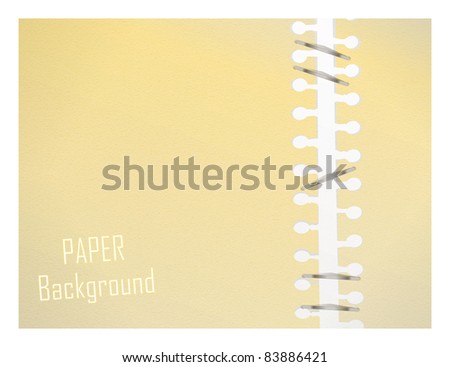 Aged spiral notepad sheets