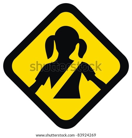 Baby on board Warning Sign For Your Kid Safety Help them to Fasten Seat belt to save the child life - It is mandatory to Obey this Traffic Rule to Avoid Injury or Death
