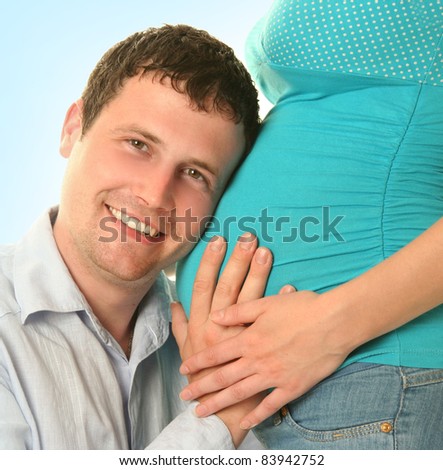 young couple waiting a baby