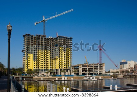 waterfront condo construction in Jacksonville, Florida