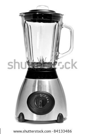 an electric blender on a white background Royalty-Free Stock Photo #84133486