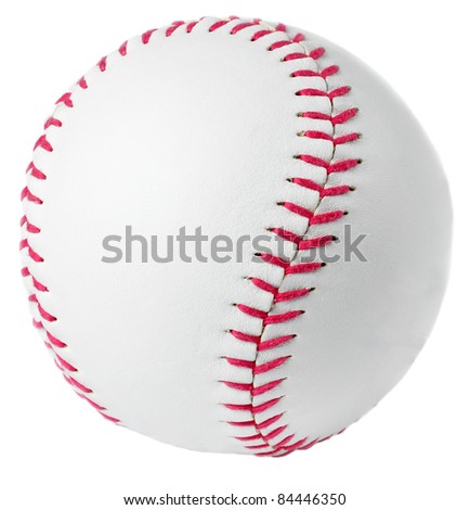 Image of a Baseball in a white background