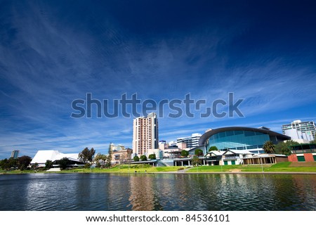 River Torrens in the City of Adelaide, South Australia Royalty-Free Stock Photo #84536101
