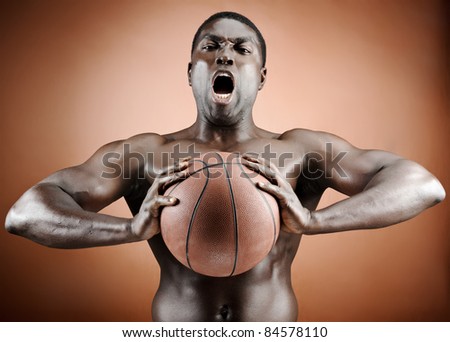 Buff basketball player is aggressive