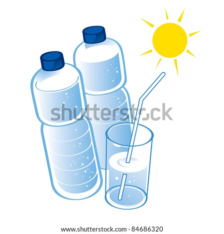 Spring Water plastic bottle health diet drink glass