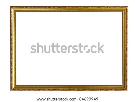 vintage frame isolated on white