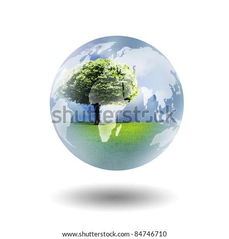 Tree and globe