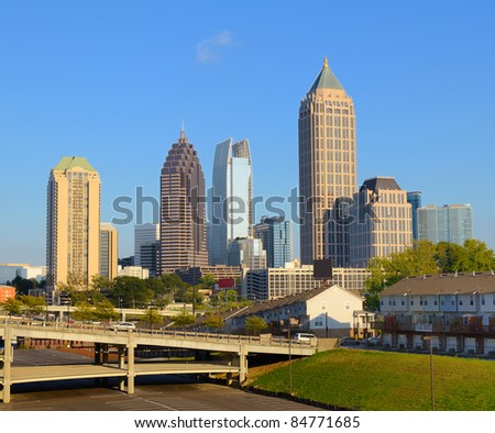 Skyline of Midtown Atlanta, Georgia, USA.