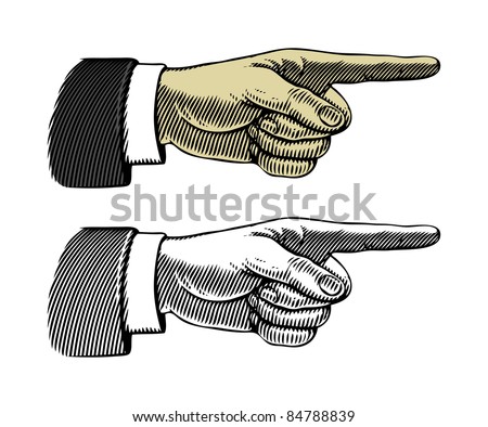 Pointing finger (Vector illustration)