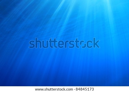 Abstract Background of Sun Rays underwater