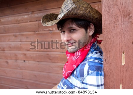Portrait of Smiling Cowboy, Calgary Stampede 2011, Alberta, Canada