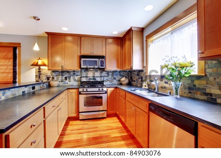 Beautiful golden kitchen