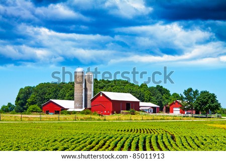 Storm is Coming on American Country Royalty-Free Stock Photo #85011913