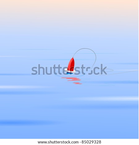 Vector illustration of a float on the water