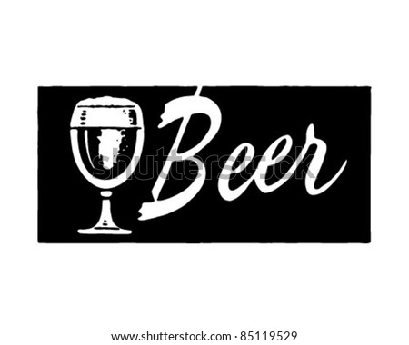 Beer 3 - Retro Ad Art Banner