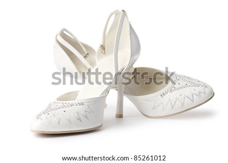 Women shoes isolated on white Royalty-Free Stock Photo #85261012