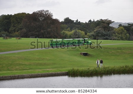Grounds of Leeds Castle in England