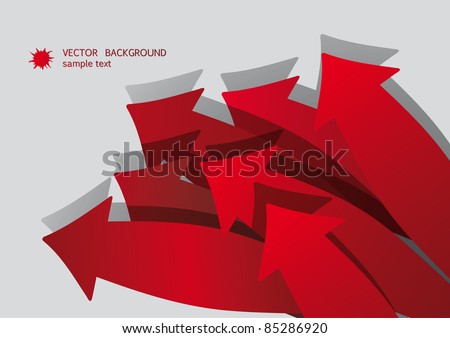 Abstract Red Arrow Bacground
