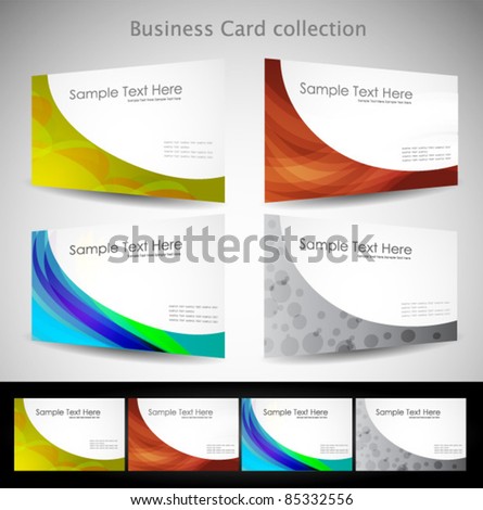 business card collection