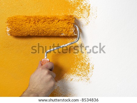 Painting the wall Royalty-Free Stock Photo #8534836