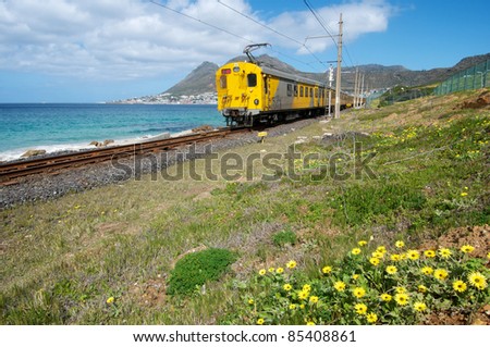 Coastal Cape Town train Royalty-Free Stock Photo #85408861