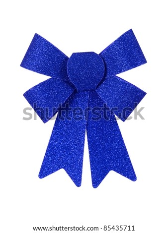 A bow isolated against a white background