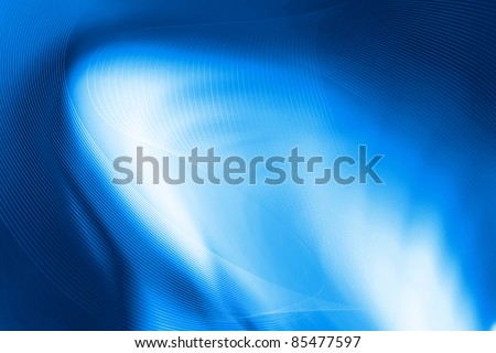 Blue Waves. Simple Blue vibrant wave in white background.