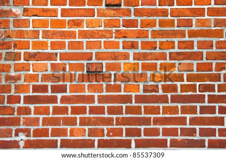 Red brick wall. stone background