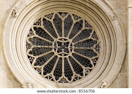 Rose window on the Trent dome (Italy)