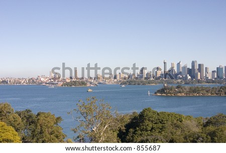 Sydney and Eastern suburbs skyline, NSW, Australia