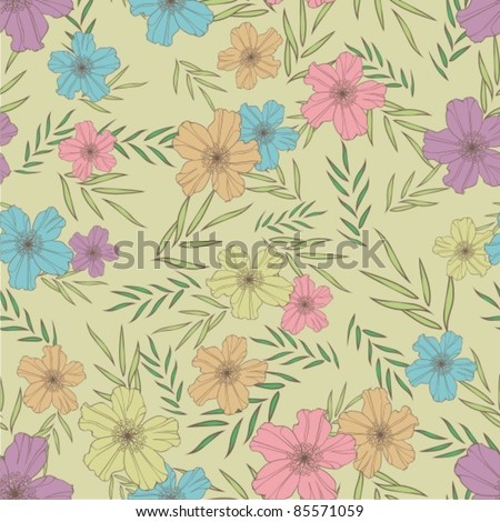 Flowers, floral pattern