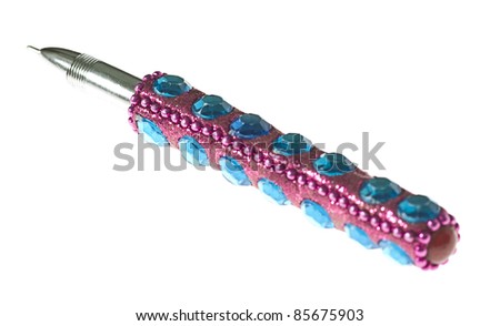 pretty pen isolated on a white background