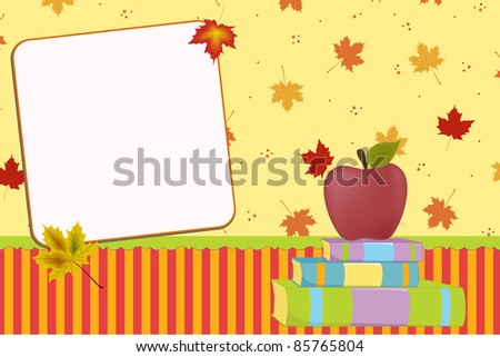 Blank template for greetings card or photo frame