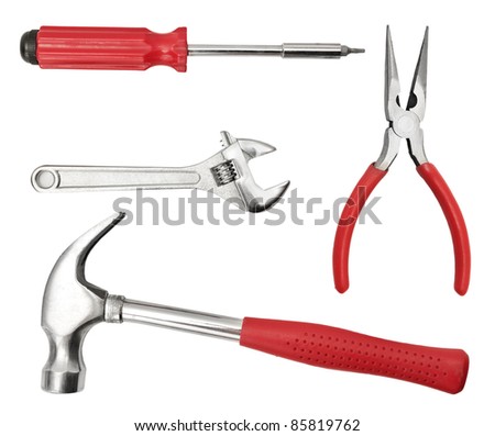 set tool isolated on a white background